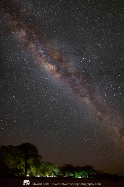 A sky-scape above a remote camp in South Luangwa National Park.